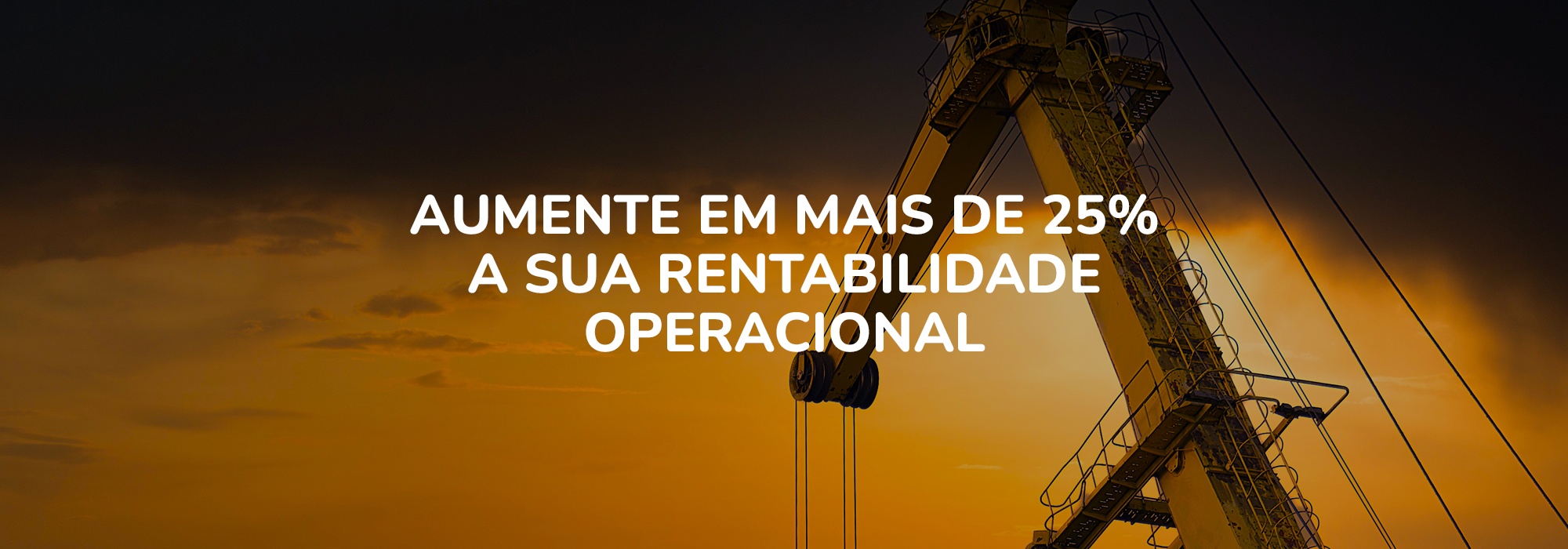 Imagem promocional sobre aumento da rentabilidade operacional em contexto industrial
