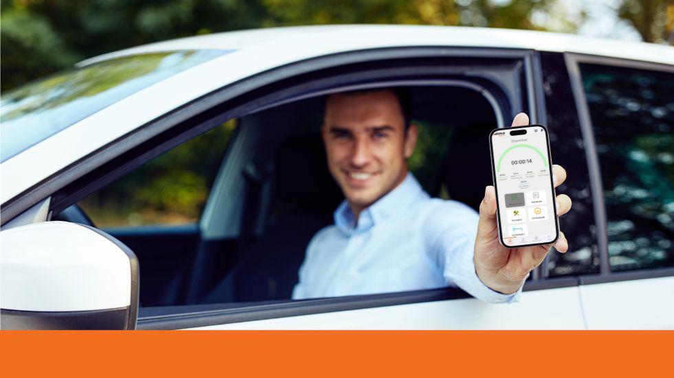 Quatenus MyDriver - Recording the start and end of the working day.